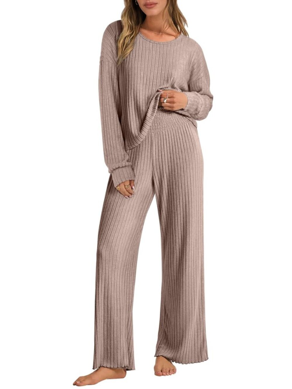 Women 2 Piece Lounge Pajamas Sets Casual Fall Outfits